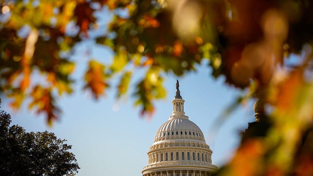 The dome of the U.S. Capitol is seen in Washington, D.C., on Oct. 22, 2025. 