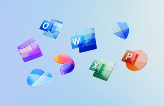 Various apps that are part of a Microsoft 365 subscription, such as Word, Excel, PowerPoint, Defender, Outlook, OneDrive, Clipchamp and Designer.