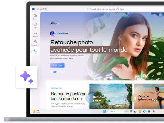 Outils IA dans le Microsoft Store