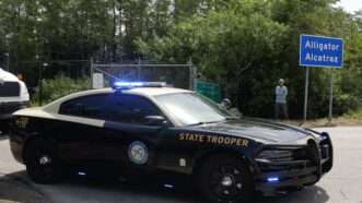 Florida Highway Patrol car outside Alligator Alcatraz | Luis Santana/ZUMA Press/Newscom