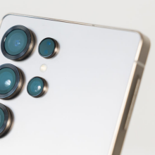 A Samsung Galaxy S25 Ultra smartphone.