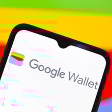 Google Wallet on a screen.