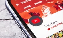 YouTube's home screen as viewed on the iPhone.