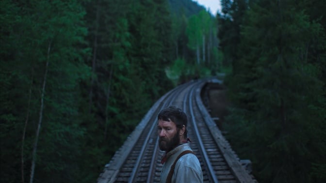 Joel Edgerton as Robert Grainier in "Train Dreams."