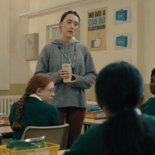 Saiorse Ronan as a primary school teacher in "Bad Apples".
