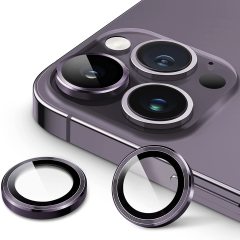 Olixar Purple Metal Ring Camera Lens Protector - For iPhone 14 Pro Max
