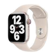 Olixar Antique White Silicone Sport Strap (Size Small) - For Apple Watch Series 4 40mm