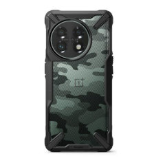 Ringke Fusion X Design Camo Black Tough Case - For OnePlus 11