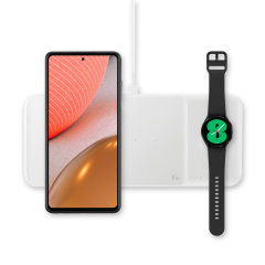 Official Samsung White Trio Wireless Charger - For Samsung Galaxy Z Flip5