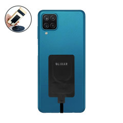 Olixar Black Ultra-Thin USB-C 10W Wireless Charger Adapter - For Samsung Galaxy A12