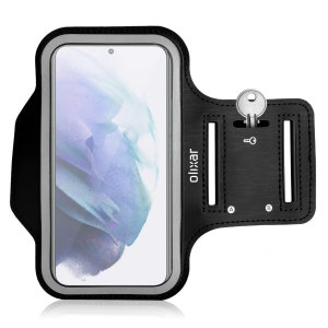 Olixar Black Running & Fitness Armband Holder - For Samsung Galaxy S22