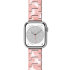 LoveCases Pink Resin Links Band - For Apple Watch Series 8 45mm 1