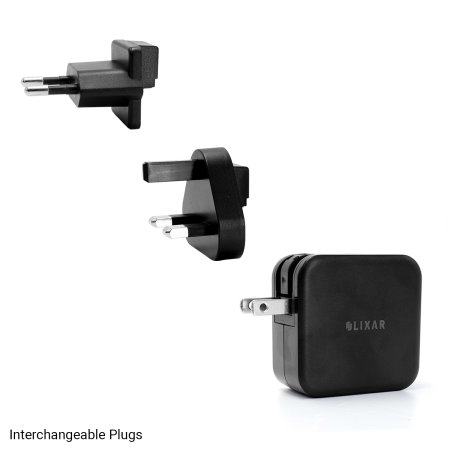 Olixar Super Fast 65W GaN USB A and USB-C Wall Charger With Super Fast Braided USB-C to C Cable - For Samsung Galaxy S22