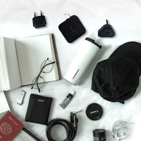 Olixar Super Fast 65W GaN USB A and USB-C Wall Charger With Super Fast Braided USB-C to C Cable - For Samsung Galaxy S22