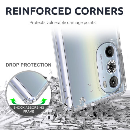 Olixar Exoshield Clear Bumper Case - For Motorola Edge 30 Pro