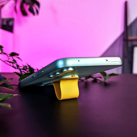 Lovecases Matte Mustard Reusable Phone Loop and Stand