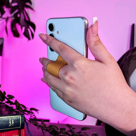 Lovecases Matte Mustard Reusable Phone Loop and Stand