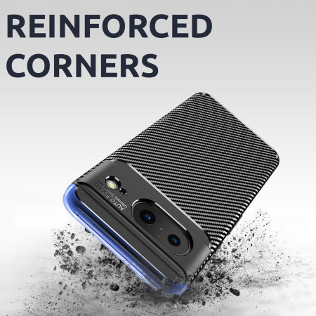 Olixar Black Carbon Fibre Case - For Google Pixel 8