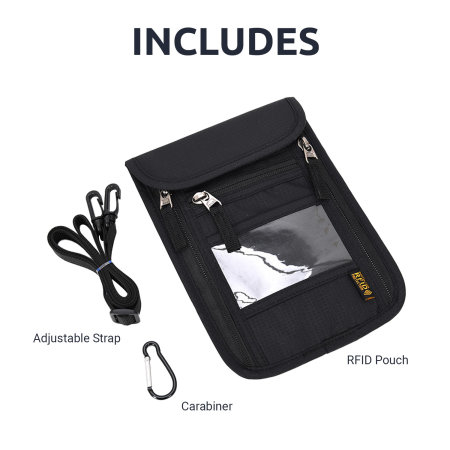 Olixar Black RFID Blocking Passport Holder and Wallet