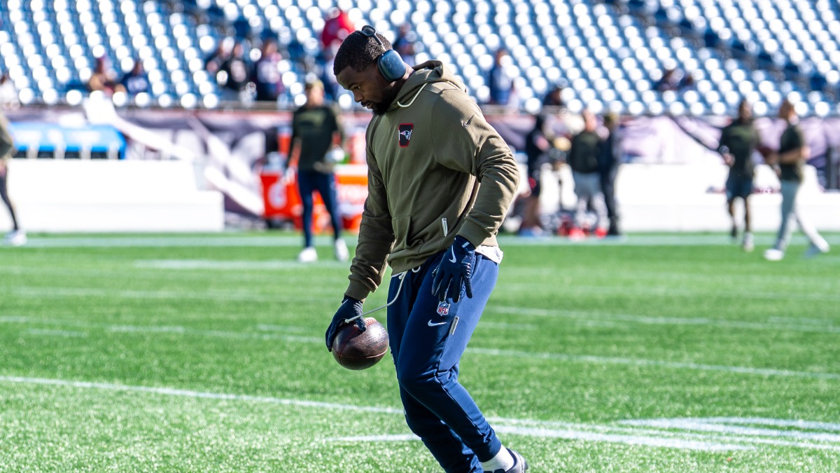 Patriots wide receiver Kayshon Boutte