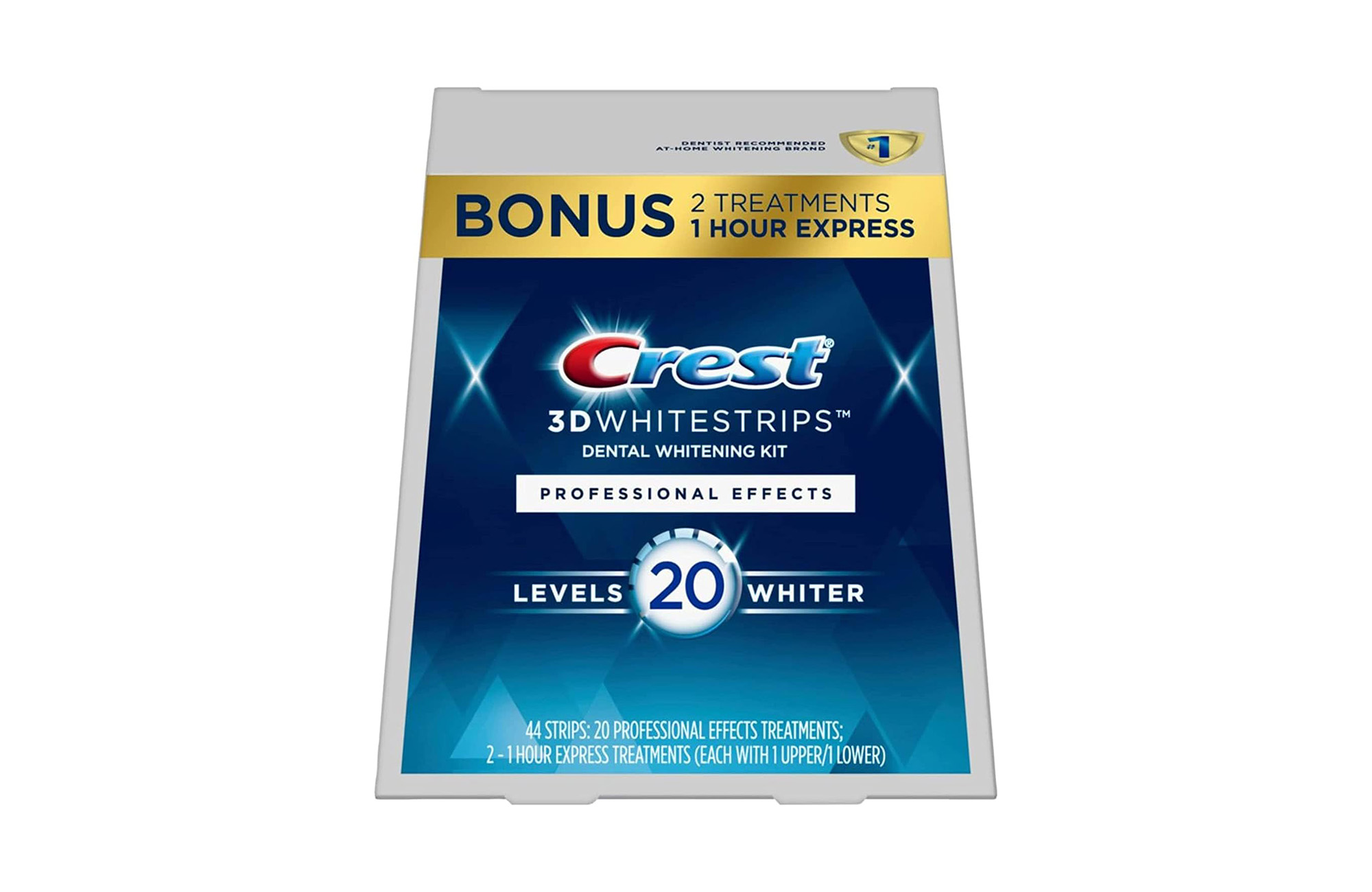Crest 3D Whitestrips, Professional Effects, Teeth Whitening Strip Kit, 44 Strips (22 Count Pack)
