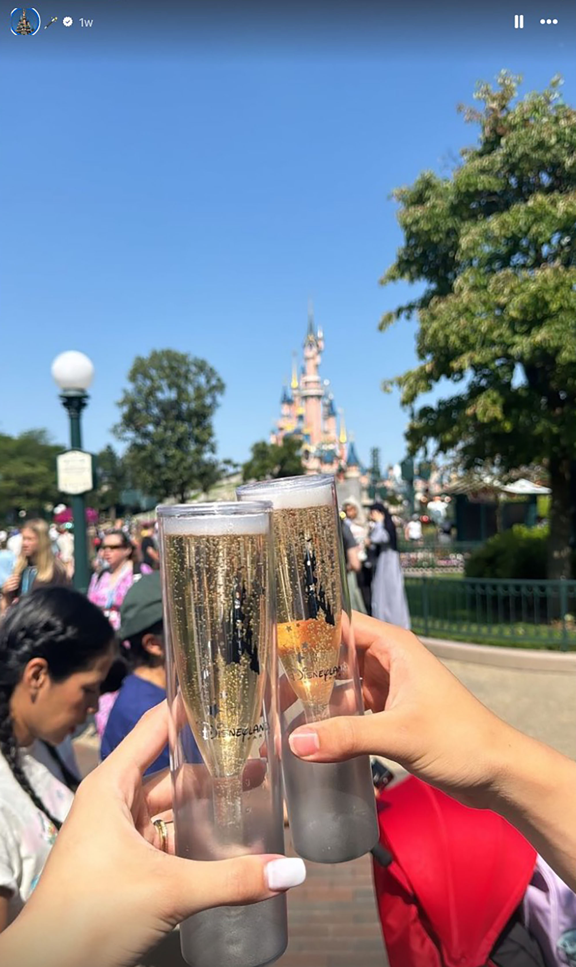 Paraguayan swimmer Luana Alonso visited Disneyland Paris during the Paris Olympics.
