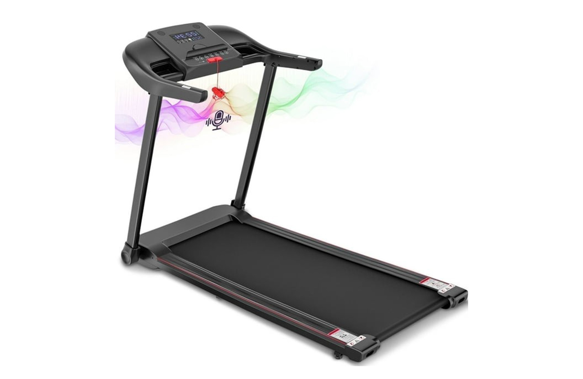 Treadmill Folding Electric Treadmill Bluetooth Voice Control Exercise Treadmill for Home Office Speed Range of 0.5-7.5 mph