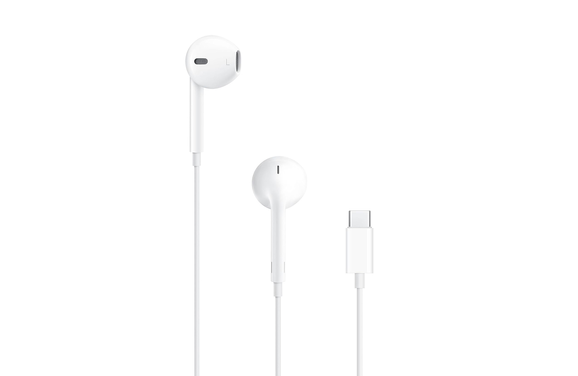 Apple EarPods Headphones with USB-C Plug, Wired Ear Buds with Built-in Remote to Control Music, Phone Calls, and Volume