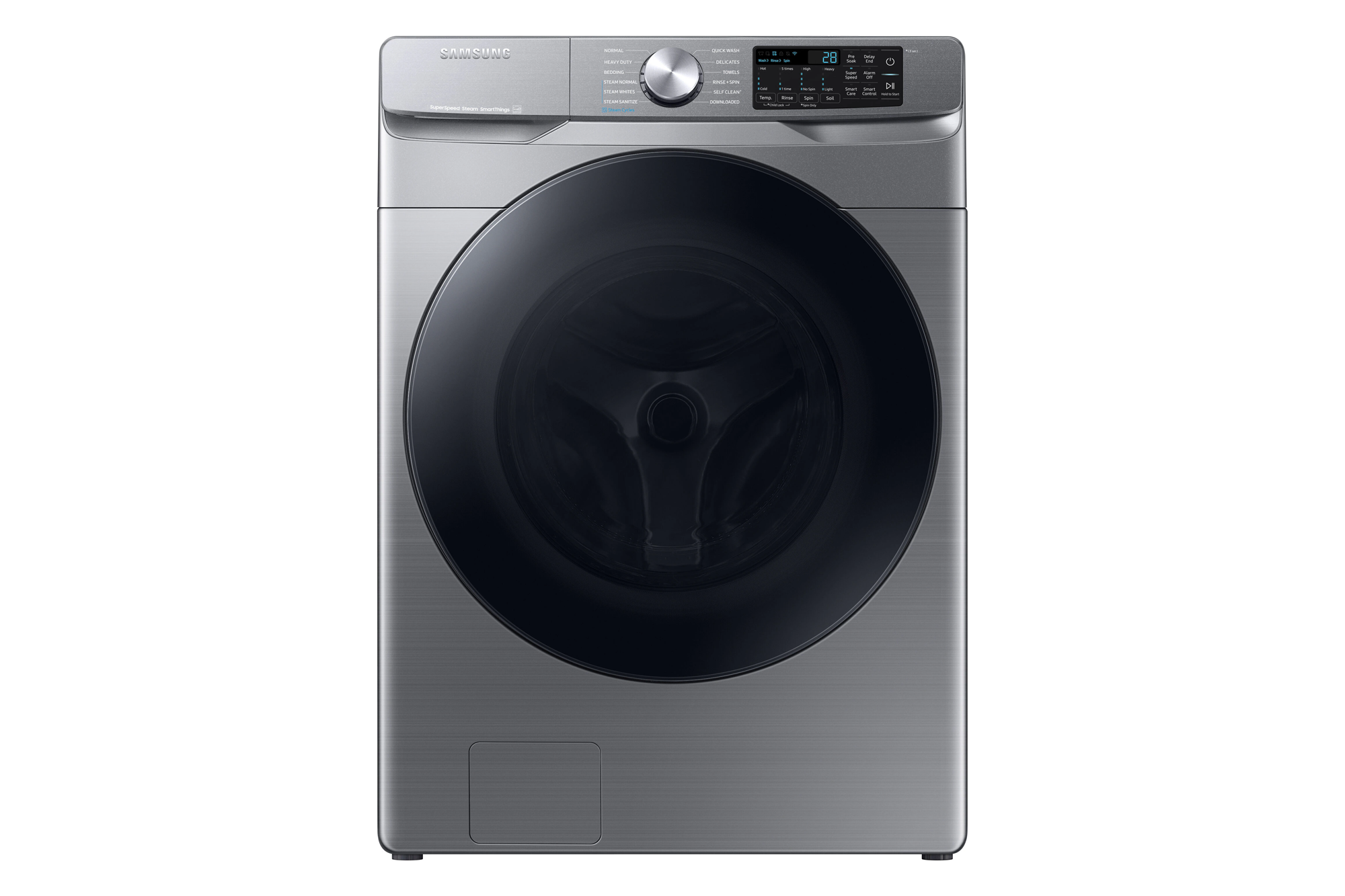 Samsung
4.5 cu. ft. Smart High-Efficiency Front Load Washer in Platinum with Super Speed