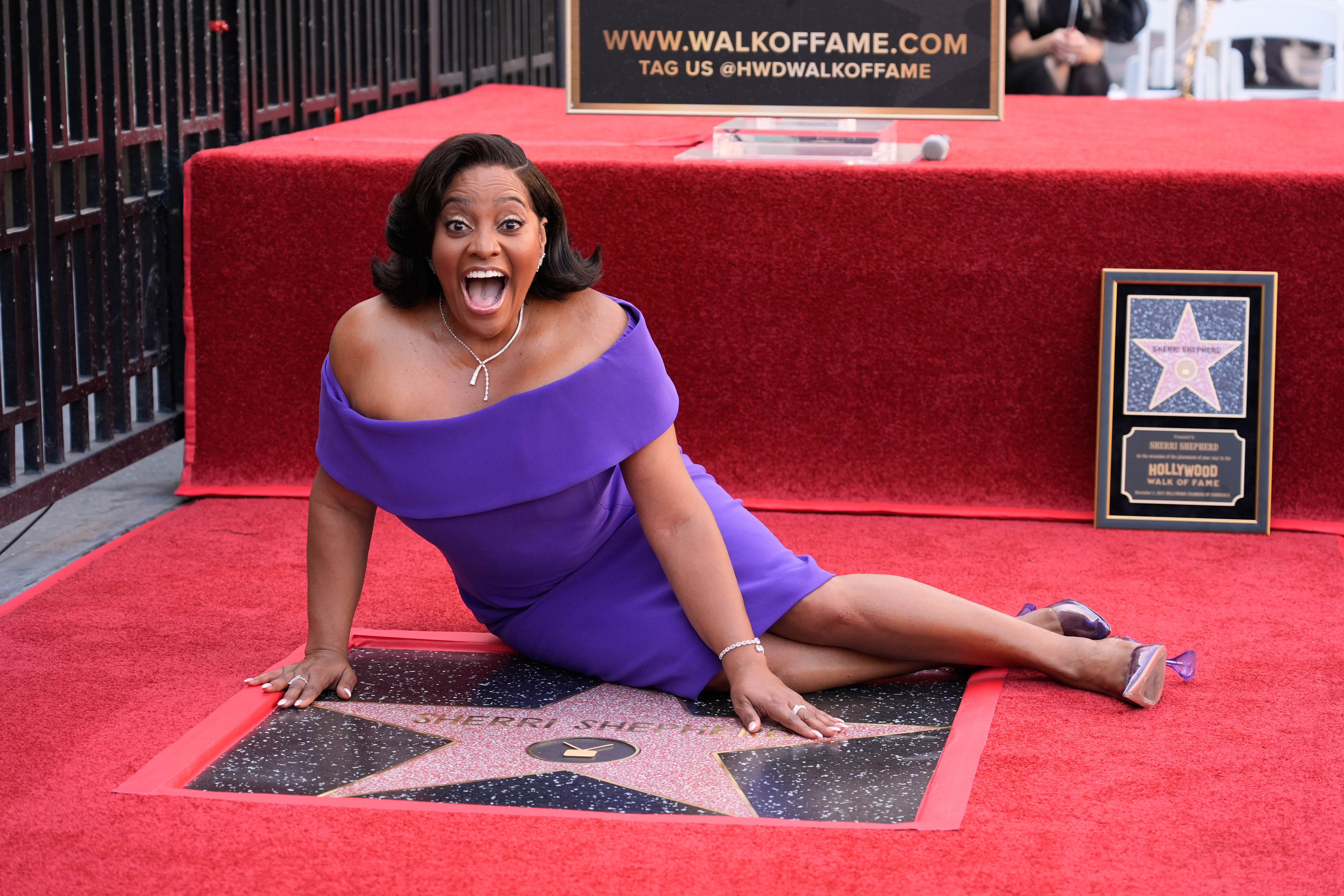 Sherri Shepherd enjoys “The View” of her own star on the Hollywood Walk of Fame.
