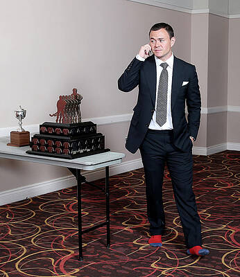 Nhl Wall Art featuring the photograph 2015 Nhl Awards - Press Room by Bruce Bennett