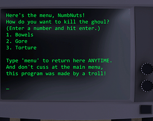 Kill the Ghouls Terminal