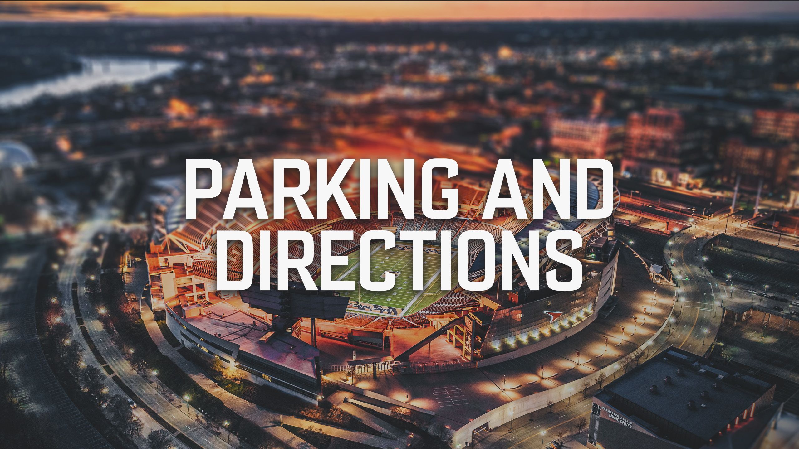 Parking, Directions and Rideshare