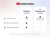 YouTube Premium and Premium Lite tier plan pricing chart