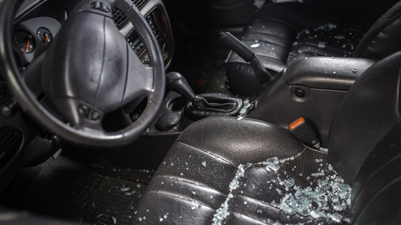 Car Window Smashed By A Thief