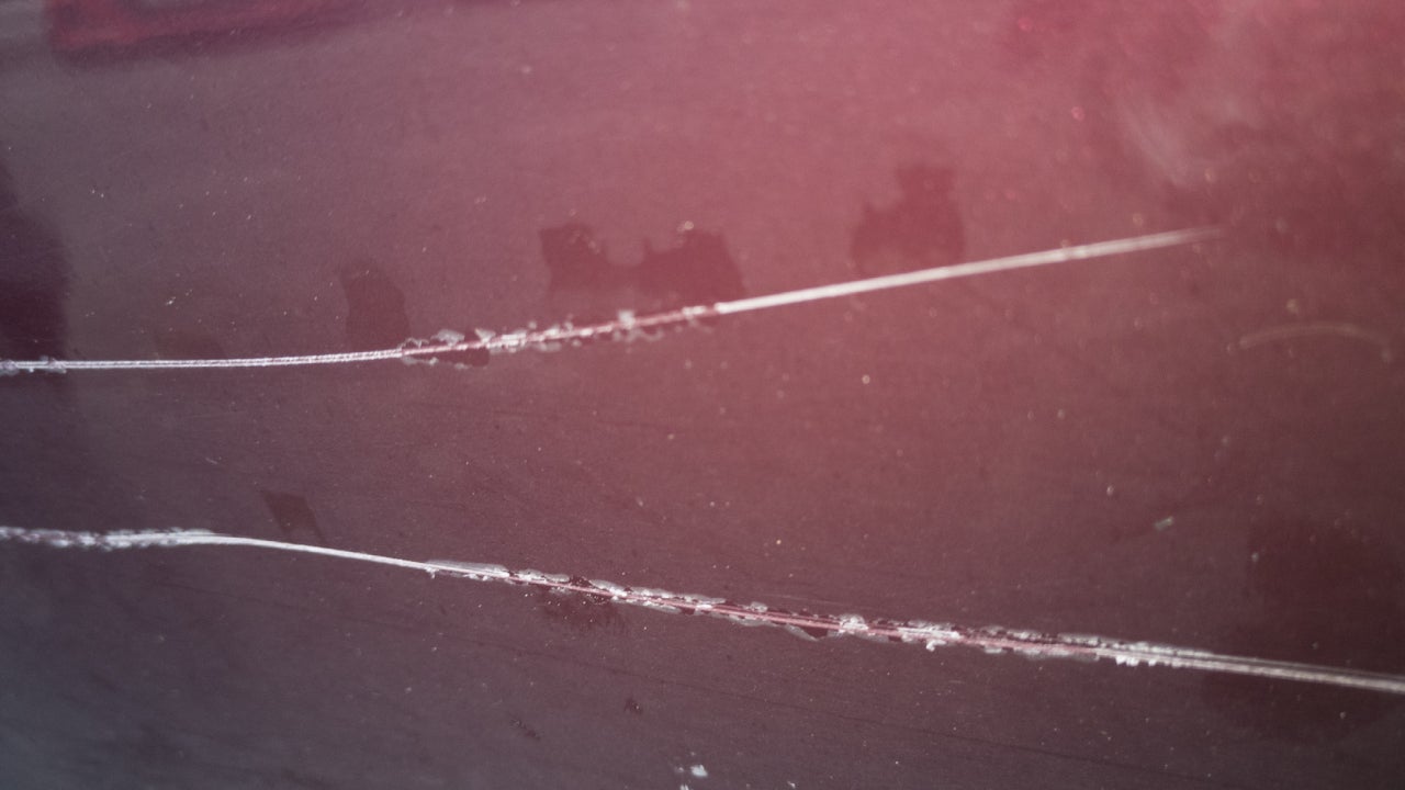 big scratches on a car