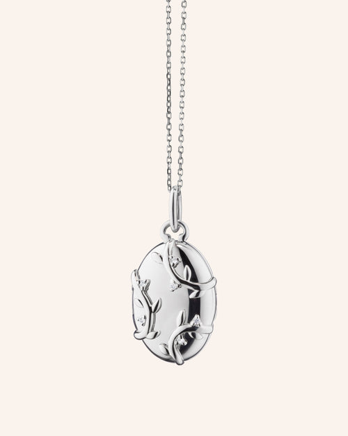 The Sterling Silver Vine Locket Necklace