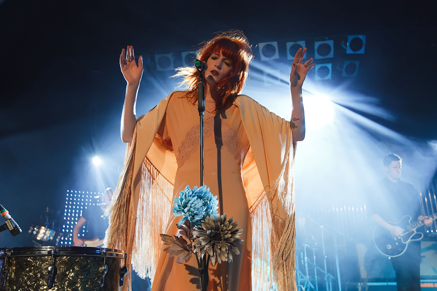 LEIPZIG, GERMANY - MAY 18:  Florence Welch of Florence And The Machine performs on stage at Anker Leipzig on May 18, 2010 in Leipzig, Germany.  (Photo by Marco Prosch/Getty Images)